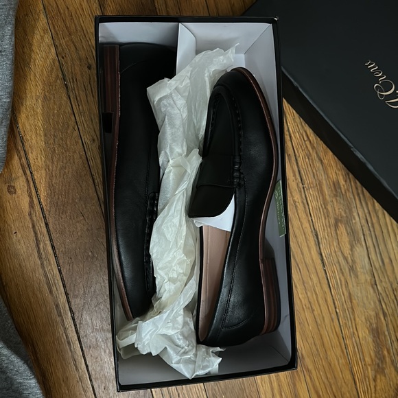 Women’s brand new J. Crew leather penny loafers black size 9 - Picture 5 of 5